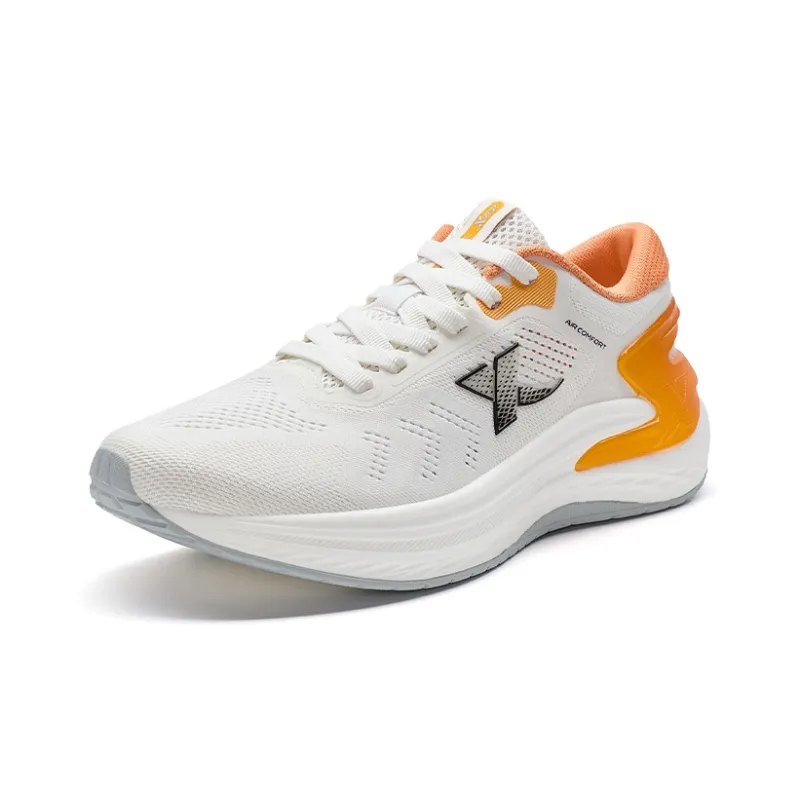 XTEP Lingbu ELM Lightweight Low-Top Running Shoes Men's Sail White Orange-2