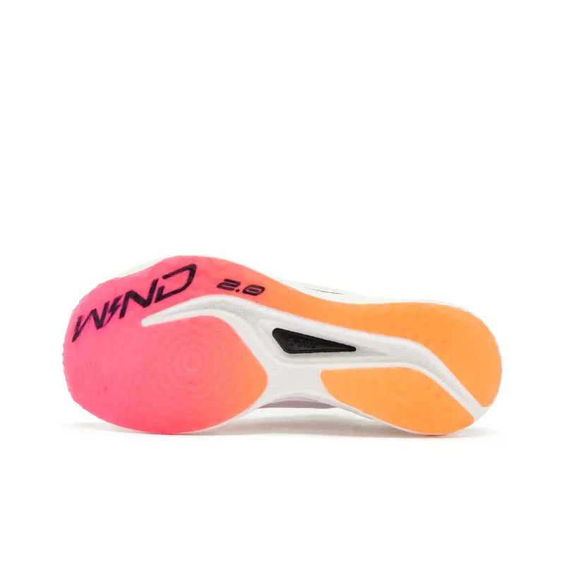 QIAODAN Strong Winds 2.0 Cushioning Anti-Slip And Wear-Resistant Low-Top Running Shoes Men's White Orange-4