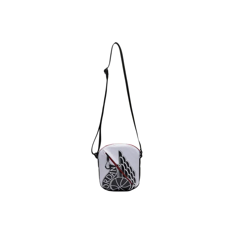 Jordan Polyester Cell Phone Pouch Shoulder Bag Crossbody Bag Regular Unisex Black White-2