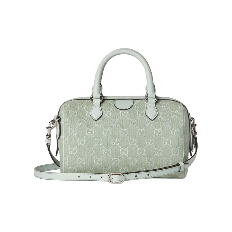 GUCCI Ophidia Denim Shoulder Bag Crossbody Bag Handbag Small Size Women's Light Green-3