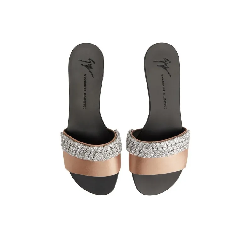 giuseppe zanotti Tesy Rhinestone-embellished Slides-4