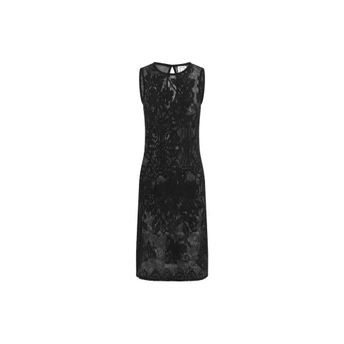 With Jean Sleeveless Dresses Women's Black