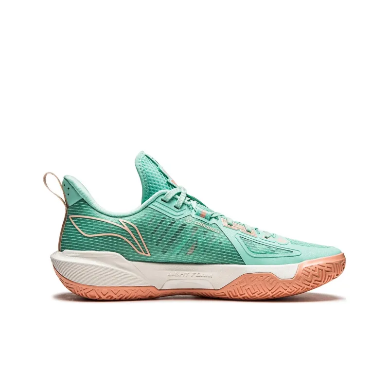 LiNing Speed 2.0 Low Top Basketball Shoes Men's Green Orange-1