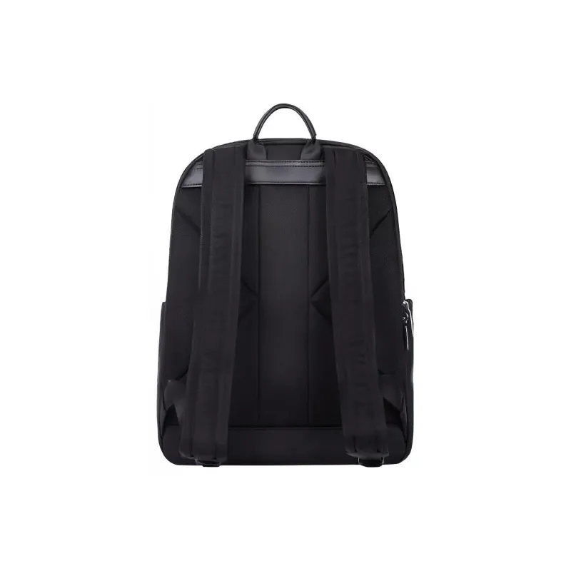 SAMSONITE Fabric With Cow Leather Backpack Tubas Men's Black-3
