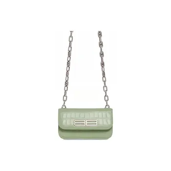 Balenciaga Cow Leather Handbag, Crossbody Bag, Shoulder Bag Women's Light Green