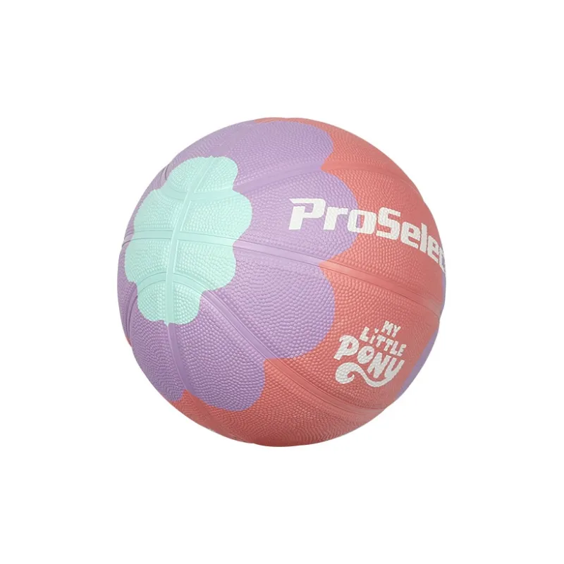 ProSelect x XIAOMABAOLI Rubber Basketball Pink Size 5 Ball Training-2
