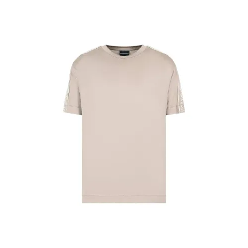 EMPORIO ARMANI T-Shirts Men Apricot Cream