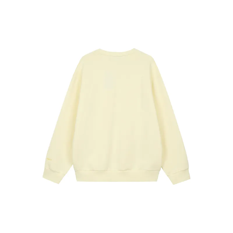 FILA Sweatshirts Unisex Wheat Straw Yellow-1