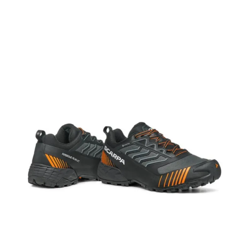 SCARPA RIBELLE RUN XT GTX Cushioning Low-Top Running Shoes Men's Black Gray Color-4