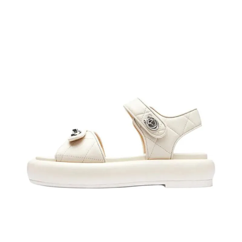 COACH Peyton Beach Sandals Women's White-0
