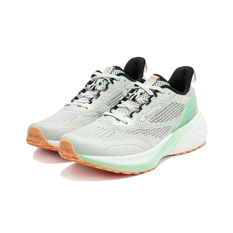 361° Cushioning Breathable Low Top Running Shoes Men's Gray Green-2