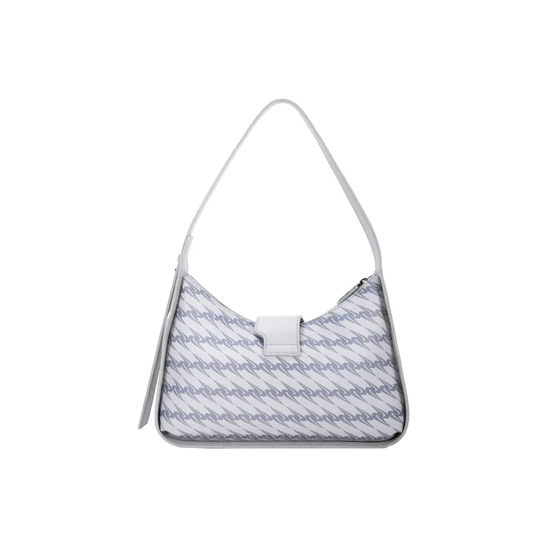 OMTO PVC With Microfiber Shoulder Bag Women's Galaxy Gray-3