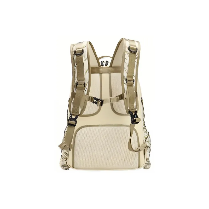 FILA White Mountaineering Collaboration Fabric Backpack Regular Unisex Beige-3