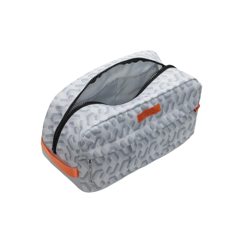 Nike Recycled Polyester Storage Bag Men's White/Black With Pure Platinum Accents-3