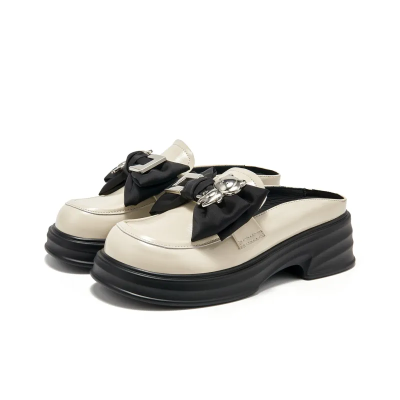 Spider King Closed Toe Slippers Women's Ecru-2