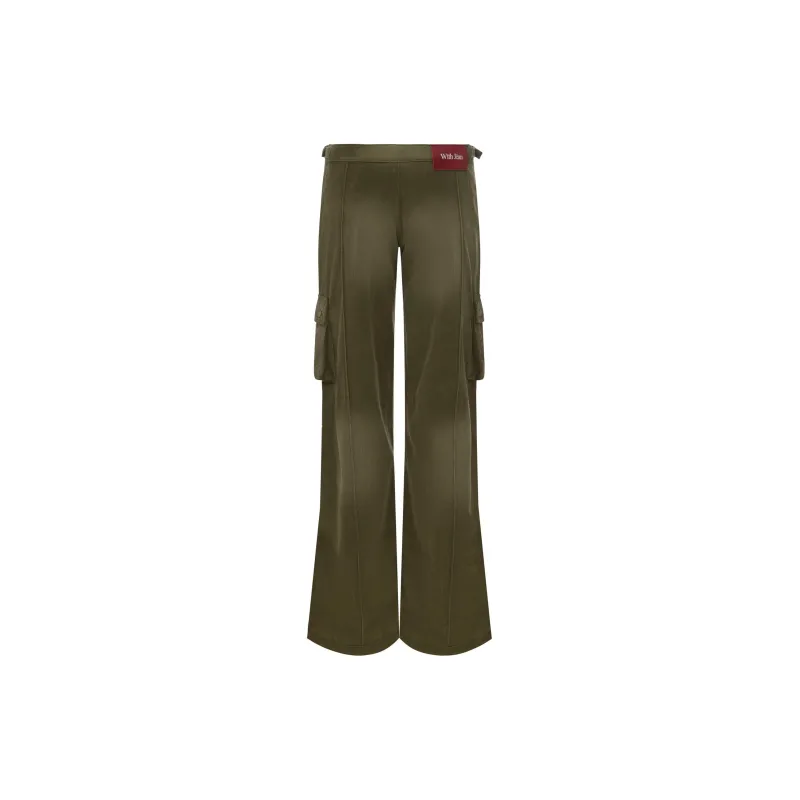 With Jean SS24 Casual Pants Women's Olive-1