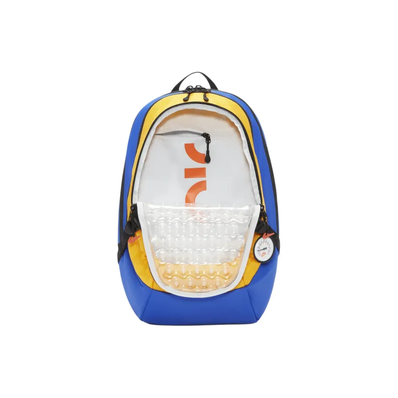 Nike Nylon Blends Polyester Backpack Men's Vintage Royal Spliced Light Photo Blue Spliced Safety Orange-3