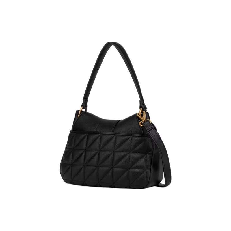 LOVE MOSCHINO Polyurethane Hobo Bag, Shoulder Bag, Crossbody Bag, Handbag Women's Black-1