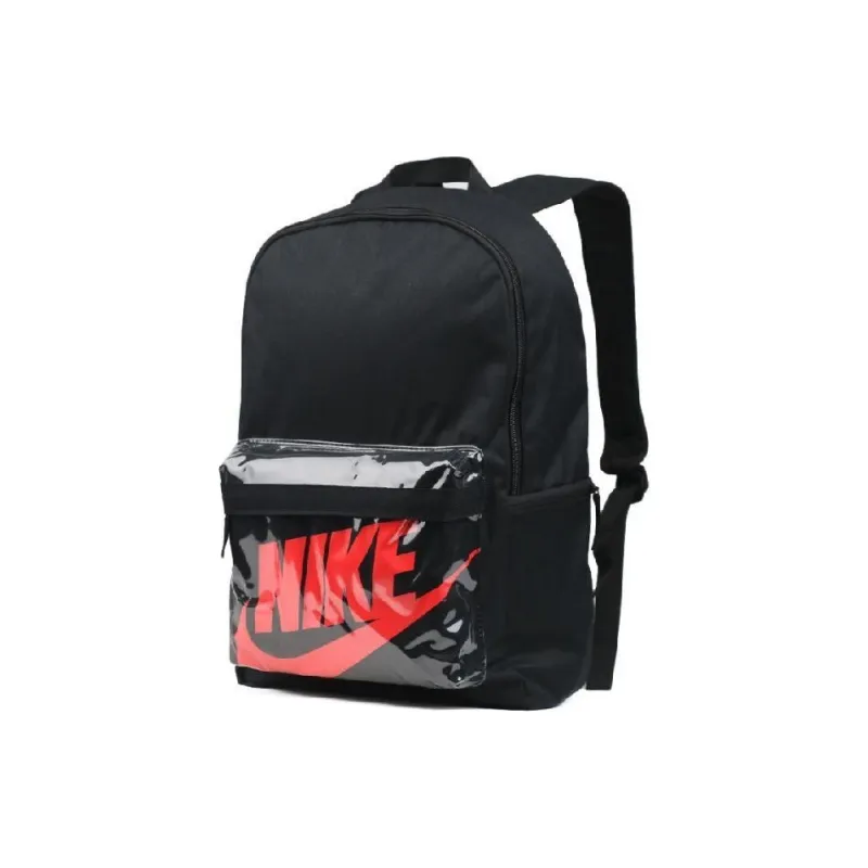 Nike PVC Backpack Regular Unisex Black Red-4