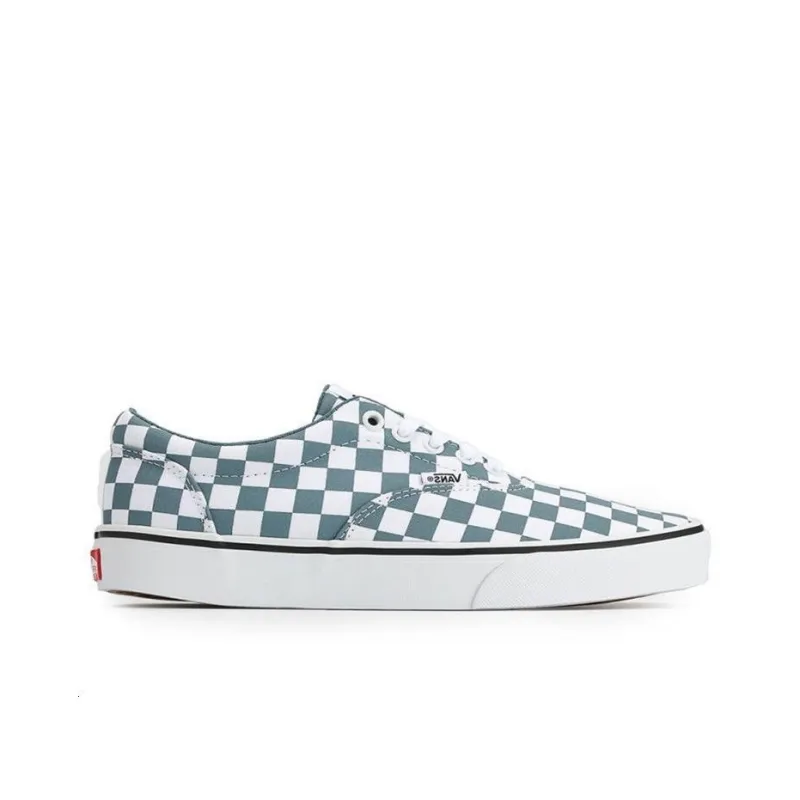 Vans Doheny Checkerboard Shoes White/Blue-1