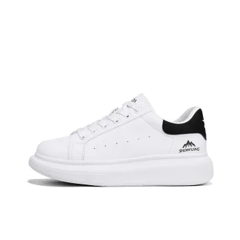 SNOW FLYING Skateboard Shoes Unisex Low Top White/Beige/Black