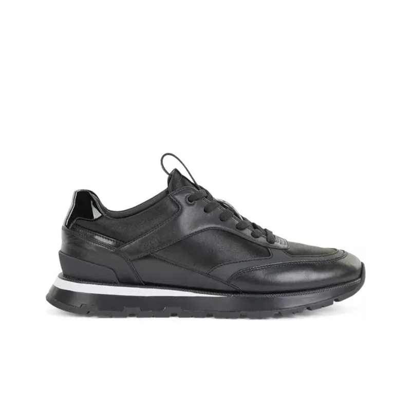 HUGO BOSS Wear-Resistant Coverage Low-Top Casual Shoes Men's Black-1