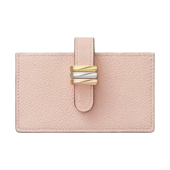 CARTIER Trinity Series Grain Calfskin Card Holder Card Holder Women's Quartz Color