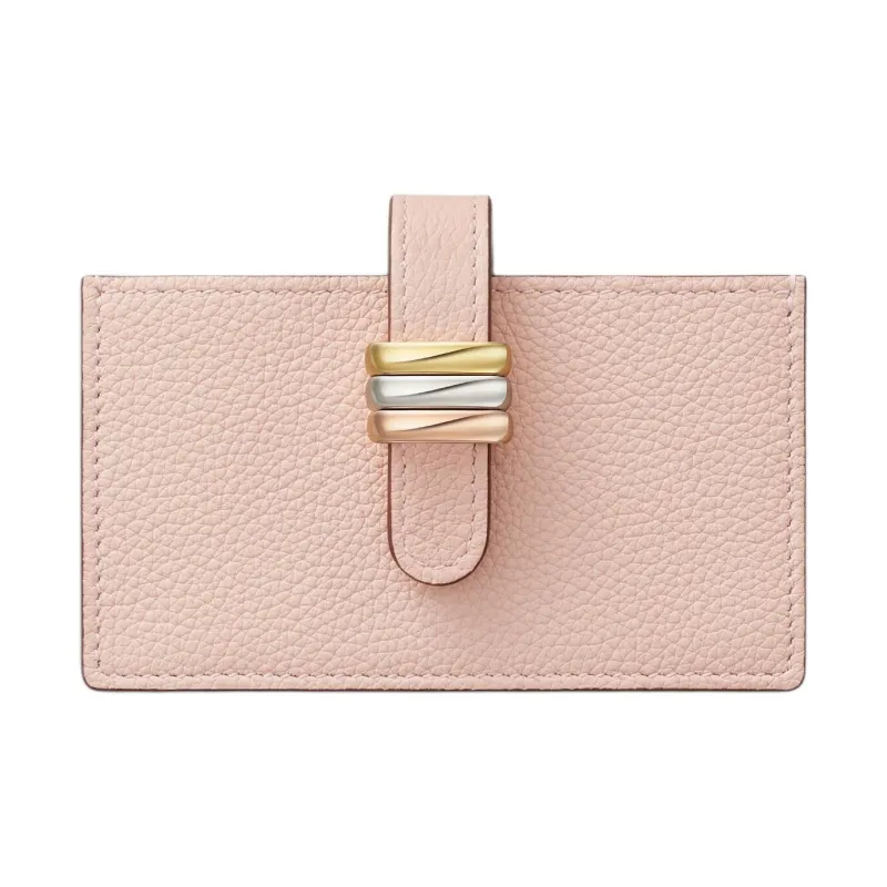 CARTIER Trinity Series Grain Calfskin Card Holder Card Holder Women's Quartz Color-0