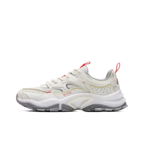 361° Prehistoric Giant Creatures Cushioned Slip-Resistant Low-Top Chunky Sneakers Men's White