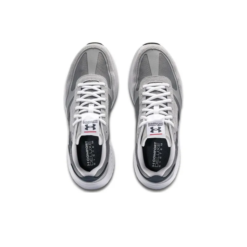 Under Armour Decoy Lu Anti Slip Wear Resistant Low Top Running Shoes Men's Gray-3