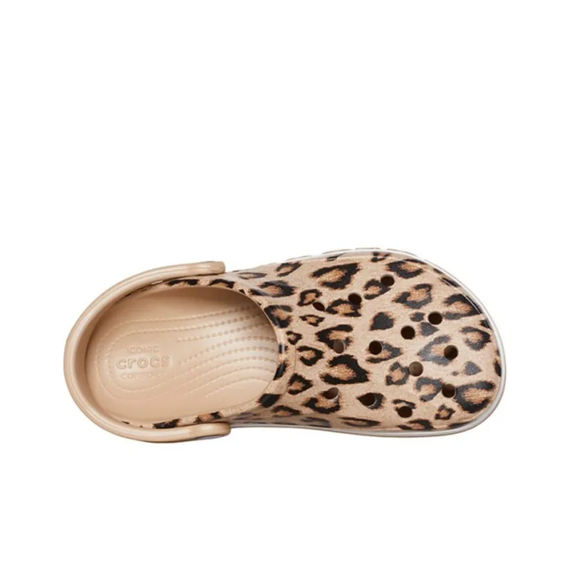Crocs Bayaband Beach Sandals Leopard Print-3