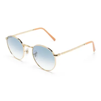 RayBan Metal Round Sunglasses Women's Gold