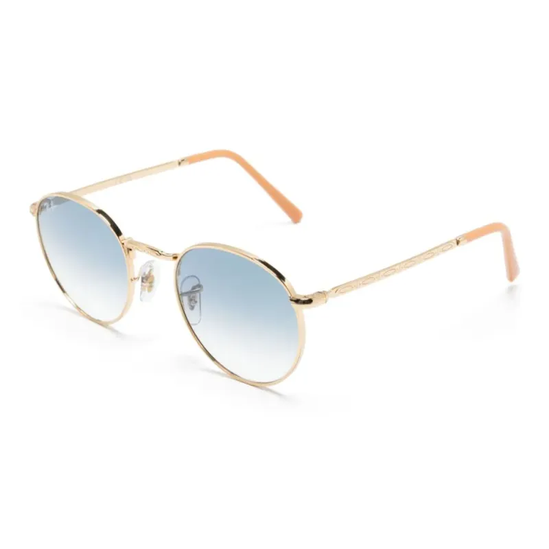 RayBan Metal Round Sunglasses Women's Gold-0