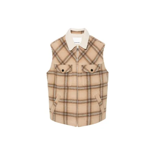 ISABEL MARANT Vests Men Camel Brown