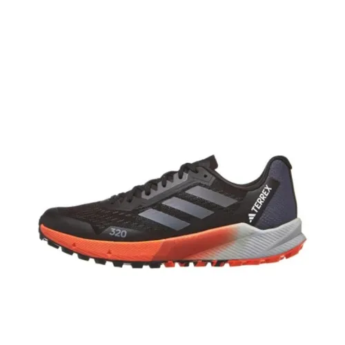 Adidas Terrex Agravic Flow 2.0 Trail Core Black Grey Impact Orange