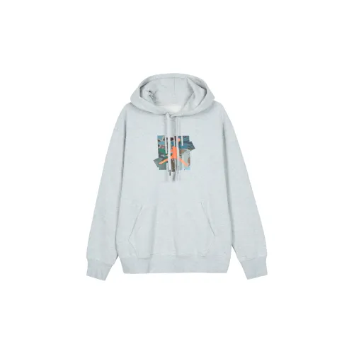 Undefeated X Jordan UNDEFEATED Sweatshirts Men Heather Gray