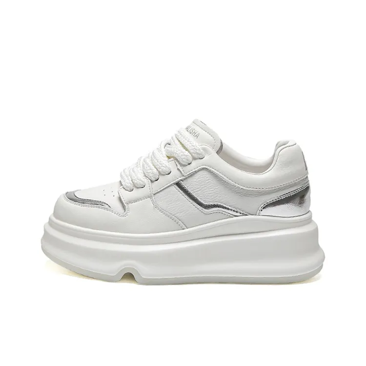 WOOS BOBO Cushioning Height Increasing Low Top Stylish Skateboarding Shoes Women's-8