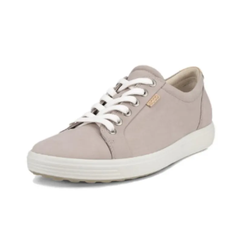 Ecco Balance Lightweight Low Top Skateboard Shoes Women's Gray Pink-2