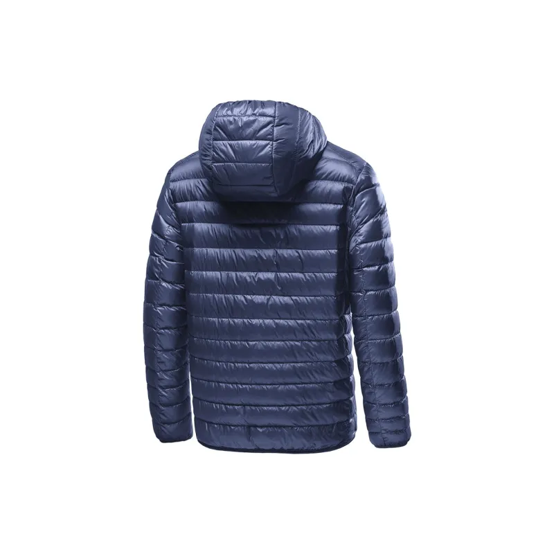 JEANSWEST Loose Fit Solid Color Versatile Commute Zip Closure Long Sleeved Hooded Lightweight Thermal Winter Men's-7