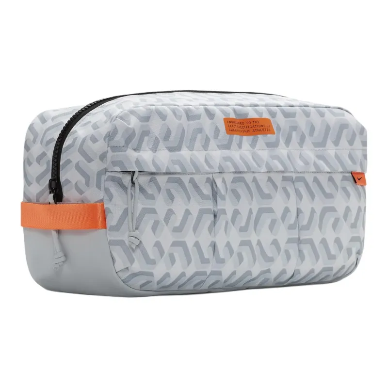 Nike Recycled Polyester Storage Bag Men's White/Black With Pure Platinum Accents-1