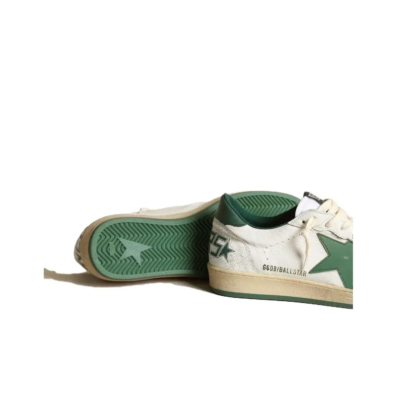 Golden Goose Ball Star White Green Star-4