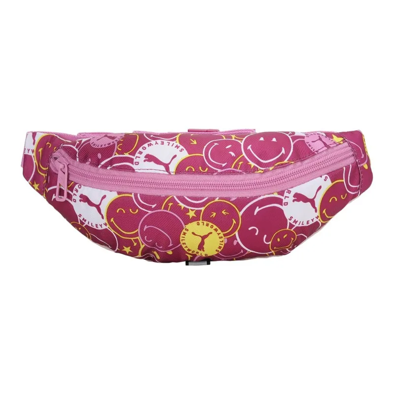 PUMA SMILEYWORLD Collaboration Fabric Shoulder Bag Crossbody Bag Fanny Pack Regular Unisex Burgundy-0