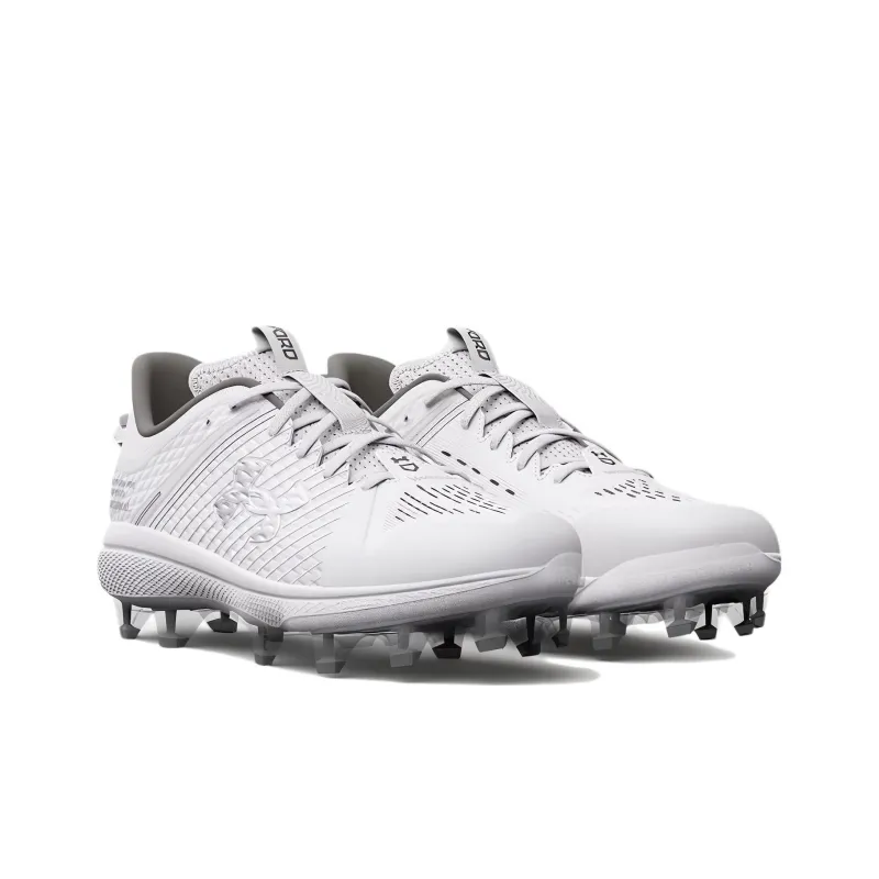 Under Armour Yard Low Mt Tpu Baseball Cleats 'White'-2