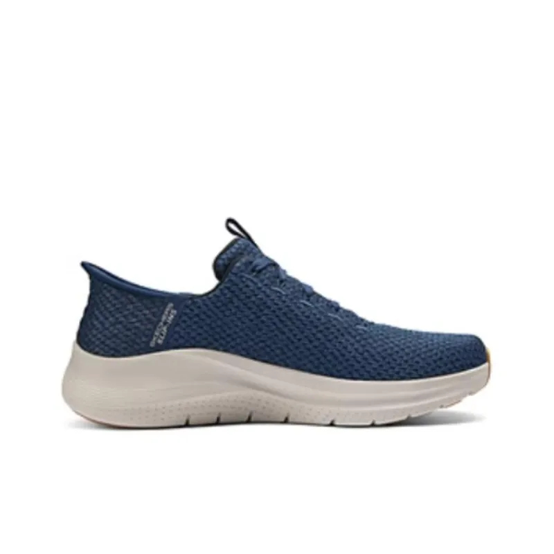 Skechers Hands Free Slip Ins Cushioning Anti Slip And Wear Resistant Low Top Running Shoes Men's Blue-1
