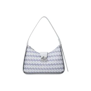OMTO PVC With Microfiber Shoulder Bag Women's Galaxy Gray