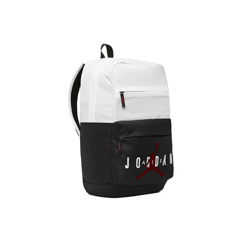 Jordan Polyester Backpack Regular Unisex Black White-1