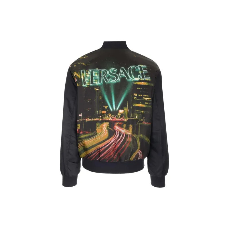 VERSACE City Lights Printed Blouson-1