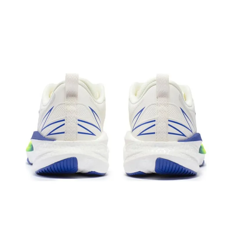 361° Cushioning Wear Resistant Low Top Running Shoes Men's White Blue Green-3