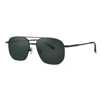 Prsr Alloy Plate And Metal Aviator Sunglasses Men's