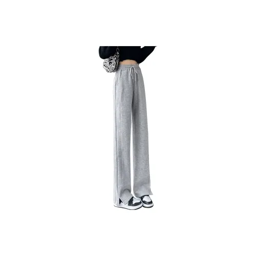 Yench'a Casual Pants Women's Light Gray - Ankle-Length Pants